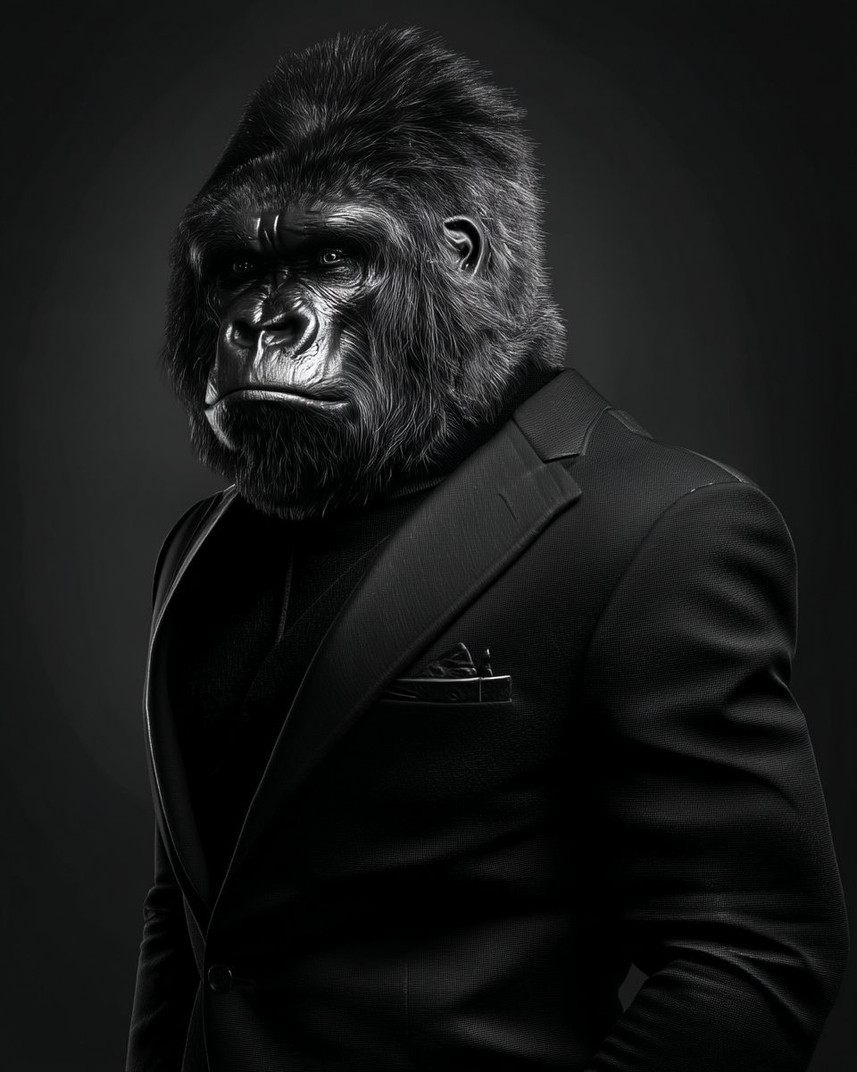 Der Gorilla im Anzug – Symbol von MIK & MIA
